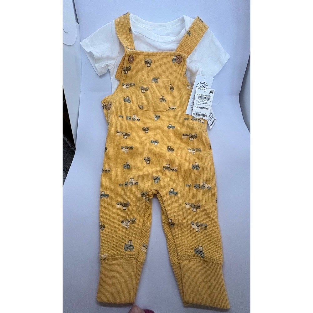 Baby boy size 3-6 months First Impressions Golden Apricot two piece construction